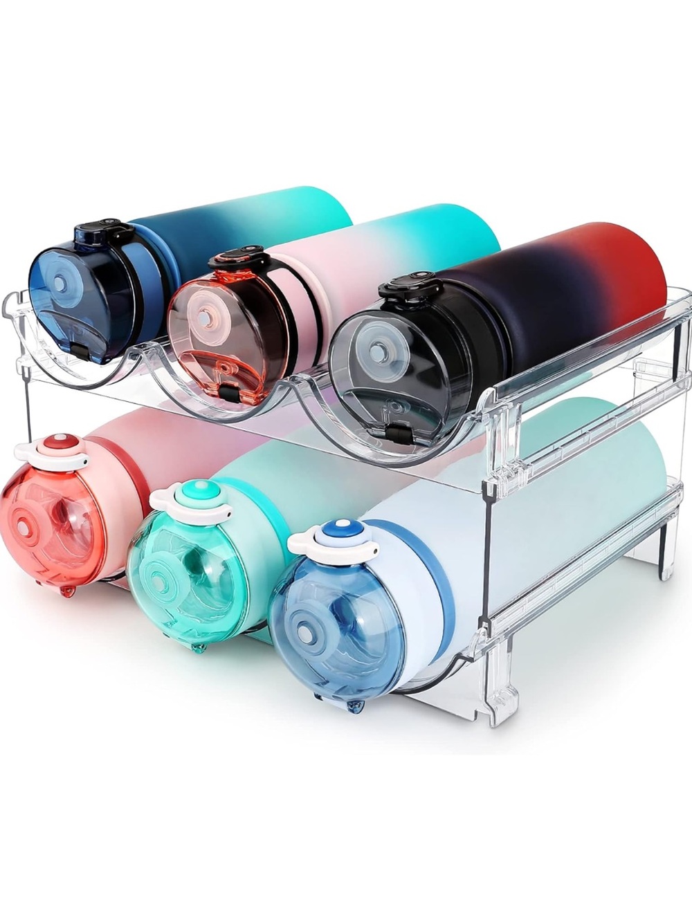 Clear 2-Tier Acrylic Bottle Organizer